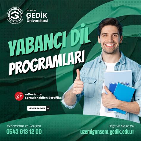 Üniversitelerde Yabancı Dil Eğitim Programları